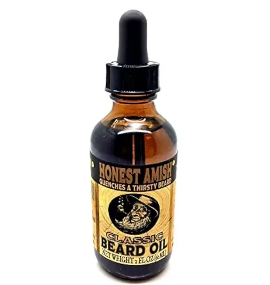 Honest Amish Classic Beard Oil – Best Organic Beard Oil for Soft, Healthy Beards