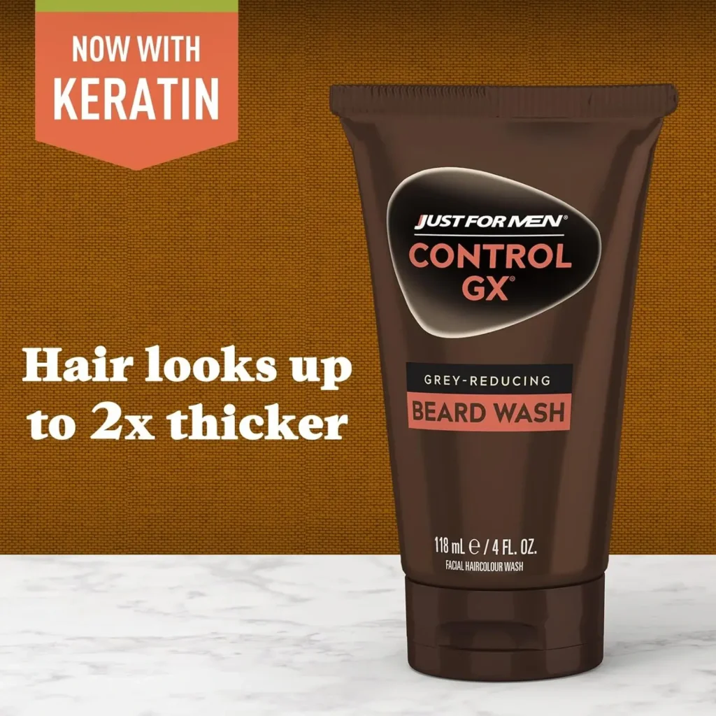 Just for Men Control GX Beard Wash | Gradually Reduce Gray & Keep Beard Fresh