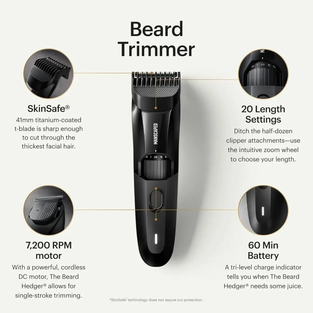Manscaped The Beard Hedger Review Premium Beard Trimmer for Men