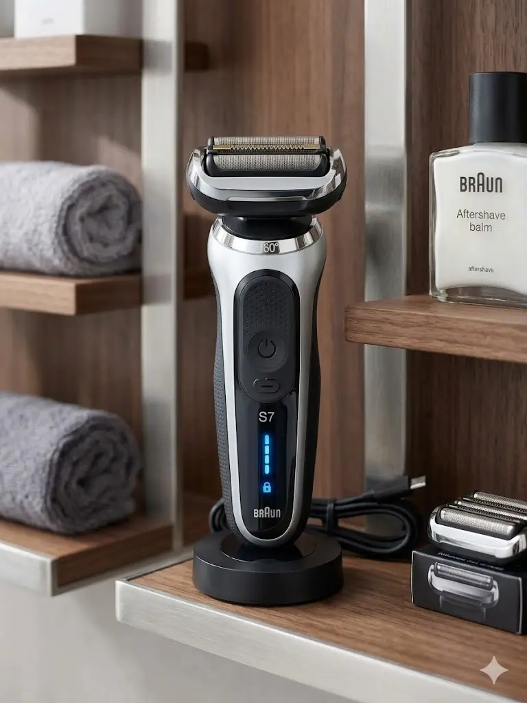 Braun Series 7 vs Series 9 shaving head comparison