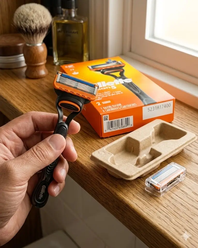 The classic Gillette Fusion5 Razors for Men in the Gillette Fusion5 vs Proglide comparison