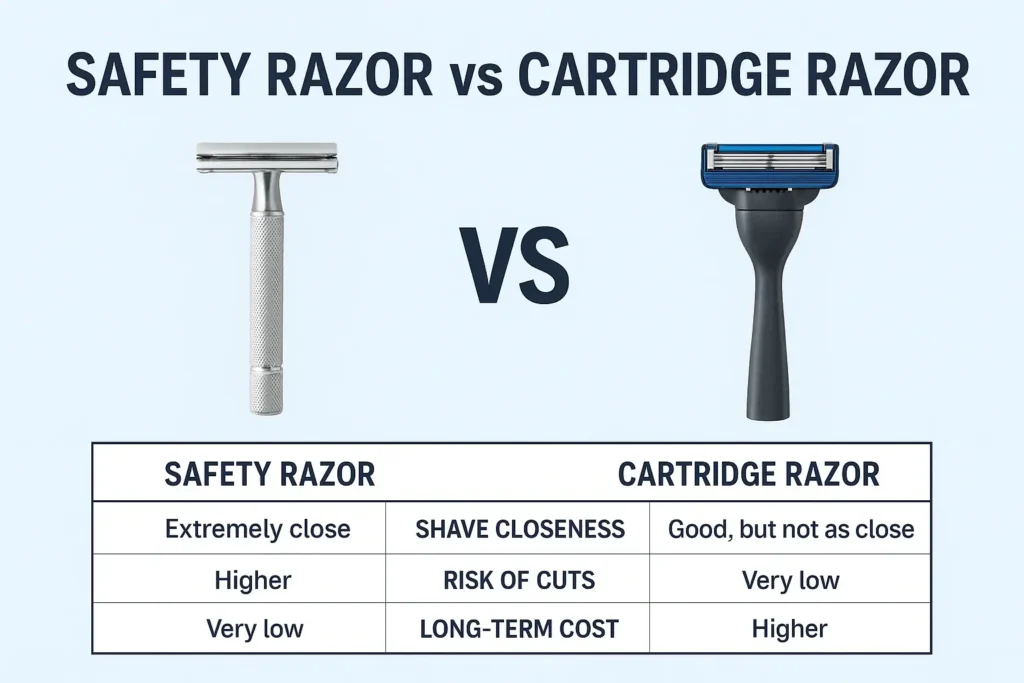 Safety Razor vs Cartridge Razor