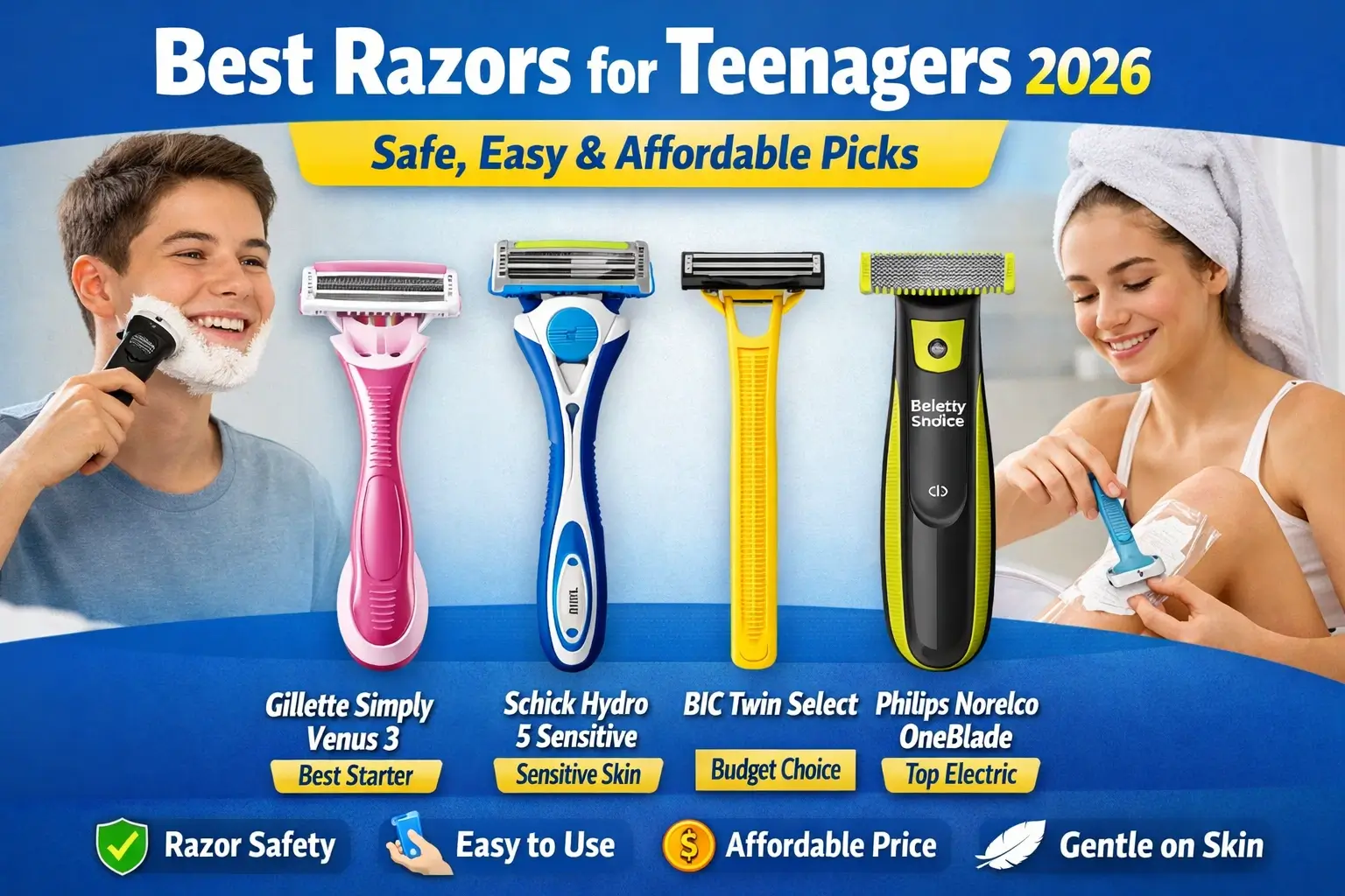 Best Razors for Teenagers 2026 – Safe, Easy & Affordable Picks