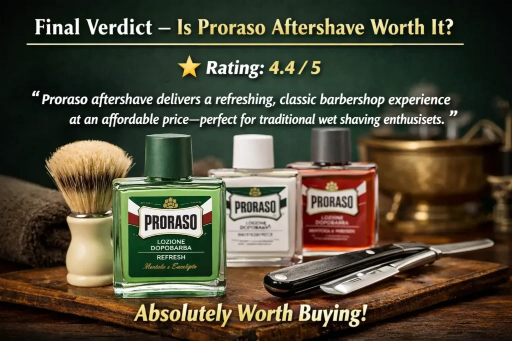 Proraso Aftershave Review 2026