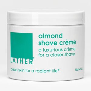 LATHER Almond best hypoallergenic shaving creams