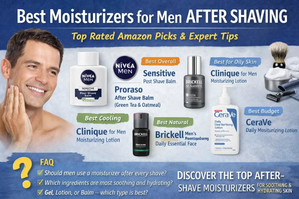 Best Moisturizers for Men After Shaving