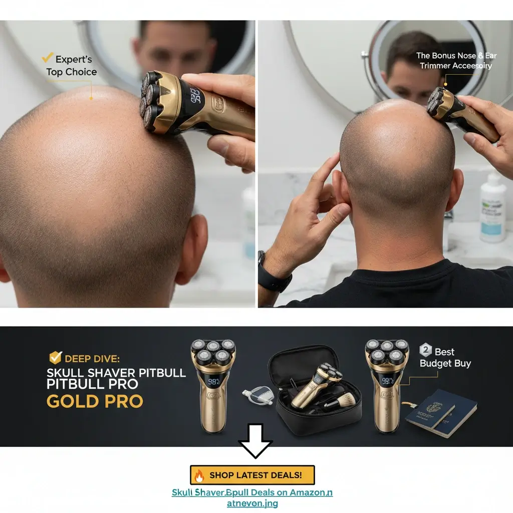 Comparing the handle design of Pitbull Gold PRO and Skull Shaver Palm.