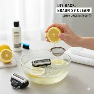 How to Clean Braun Series 9 Foil with Lemon Juice (DIY) for a Pro Shave