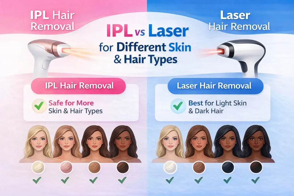 IPL vs Laser Hair Removal