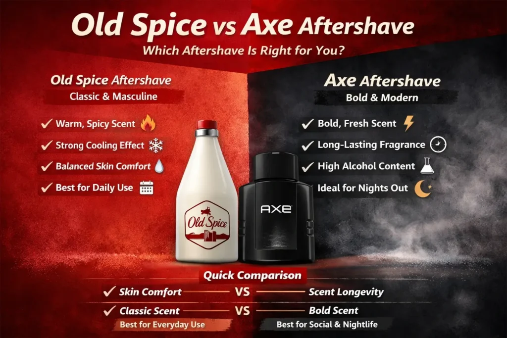 Old Spice vs Axe Aftershaves