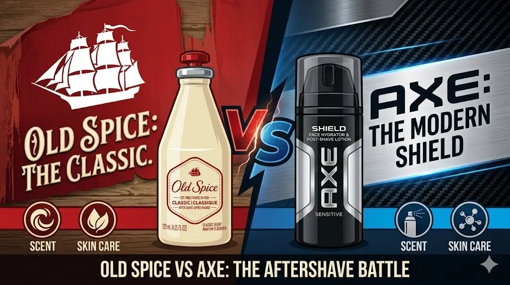 Old Spice vs Axe Aftershaves Which Is Better for Skin & Scent