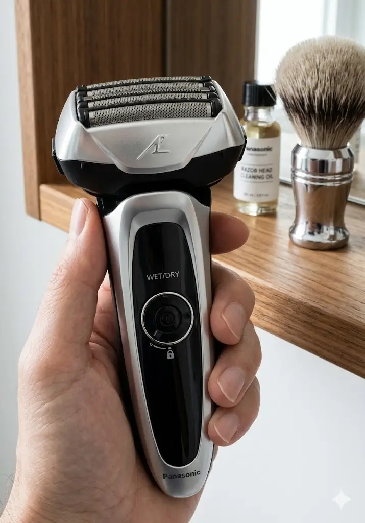 Panasonic ARC5 Electric Razor for Men showcasing the multi-flex pivoting head