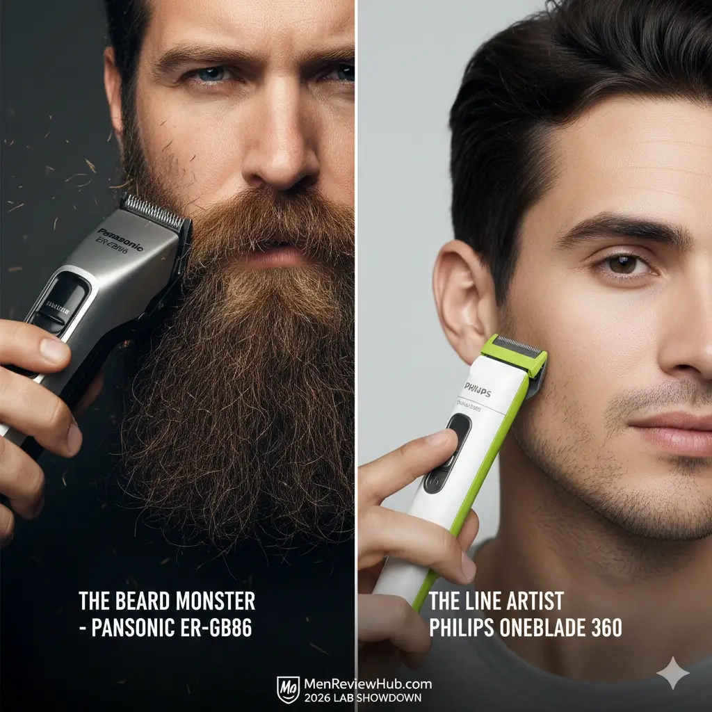 Panasonic ER-GB86 for long beards vs Philips OneBlade 360 for precision edging