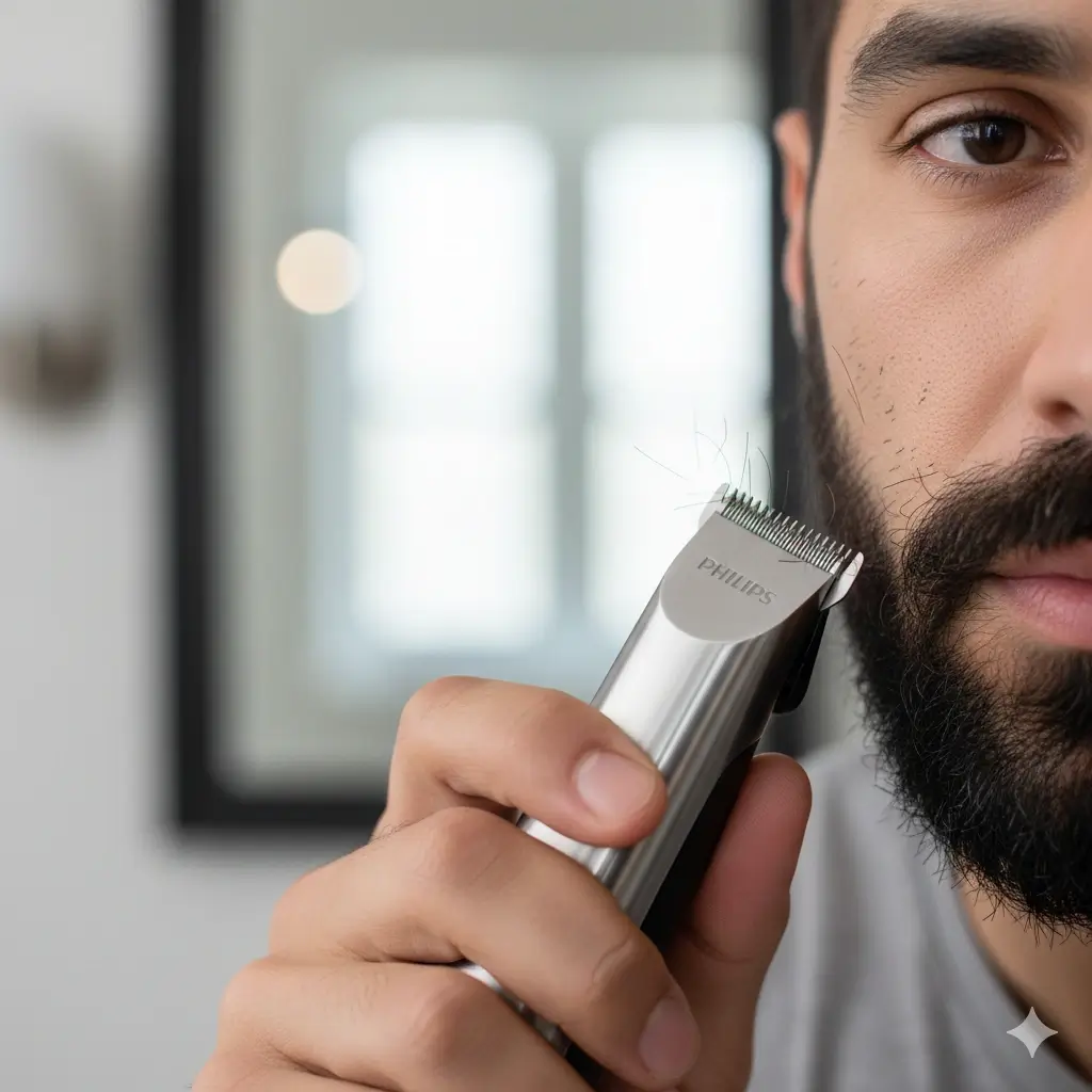 Philips Norelco Multigroom 3000 precision steel trimmer for sharp beard lines