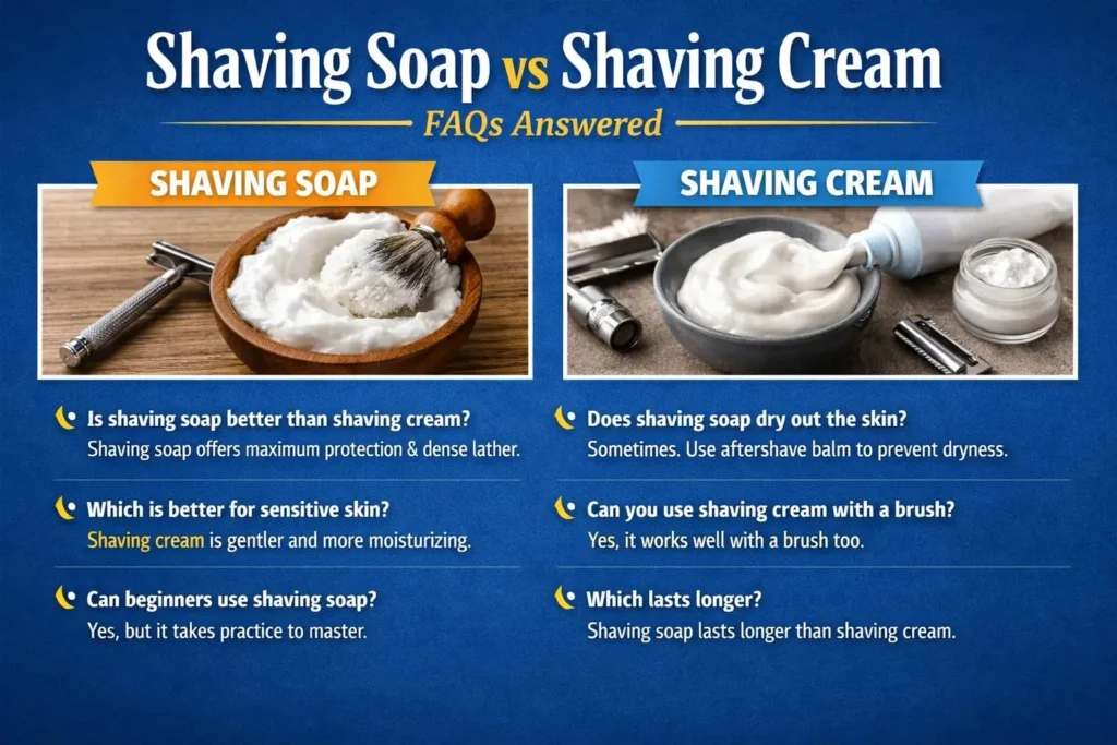 Shaving Soap vs Shaving Cream