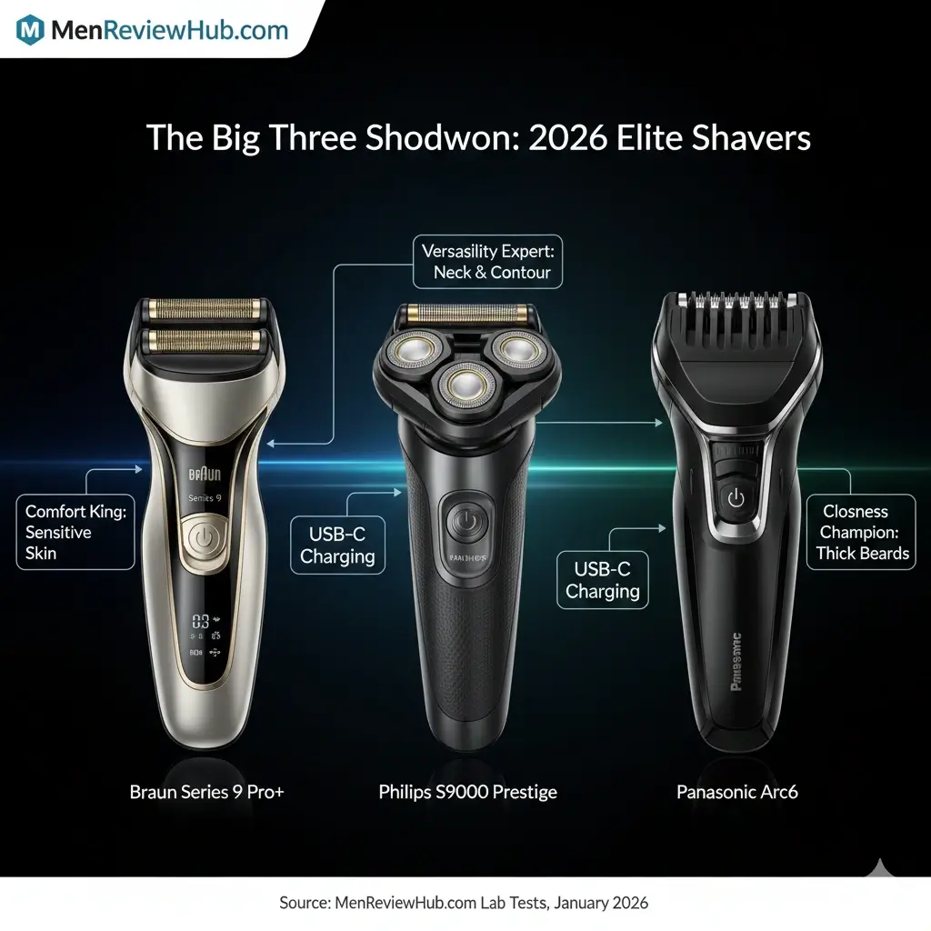 The Big Three Showdown Braun vs. Philips vs. Panasonic