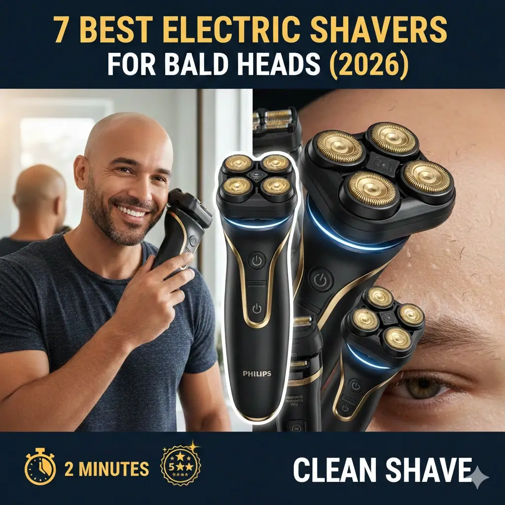 7 Best Electric Shavers for Bald Heads (2026) Shave Your Head in 2 Minutes
