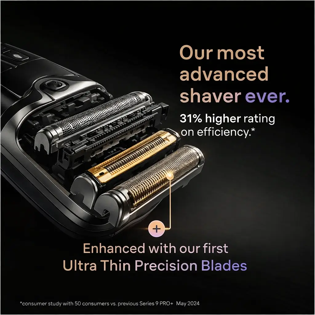 Braun Series 9 Pro+ Best Premium Foil Shaver for Uneven Scalps