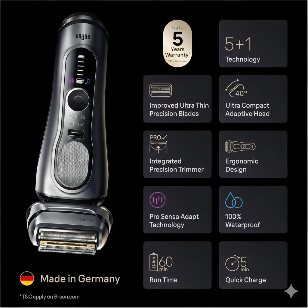 Braun Series 9 Pro+: The Luxury King of the Vanity