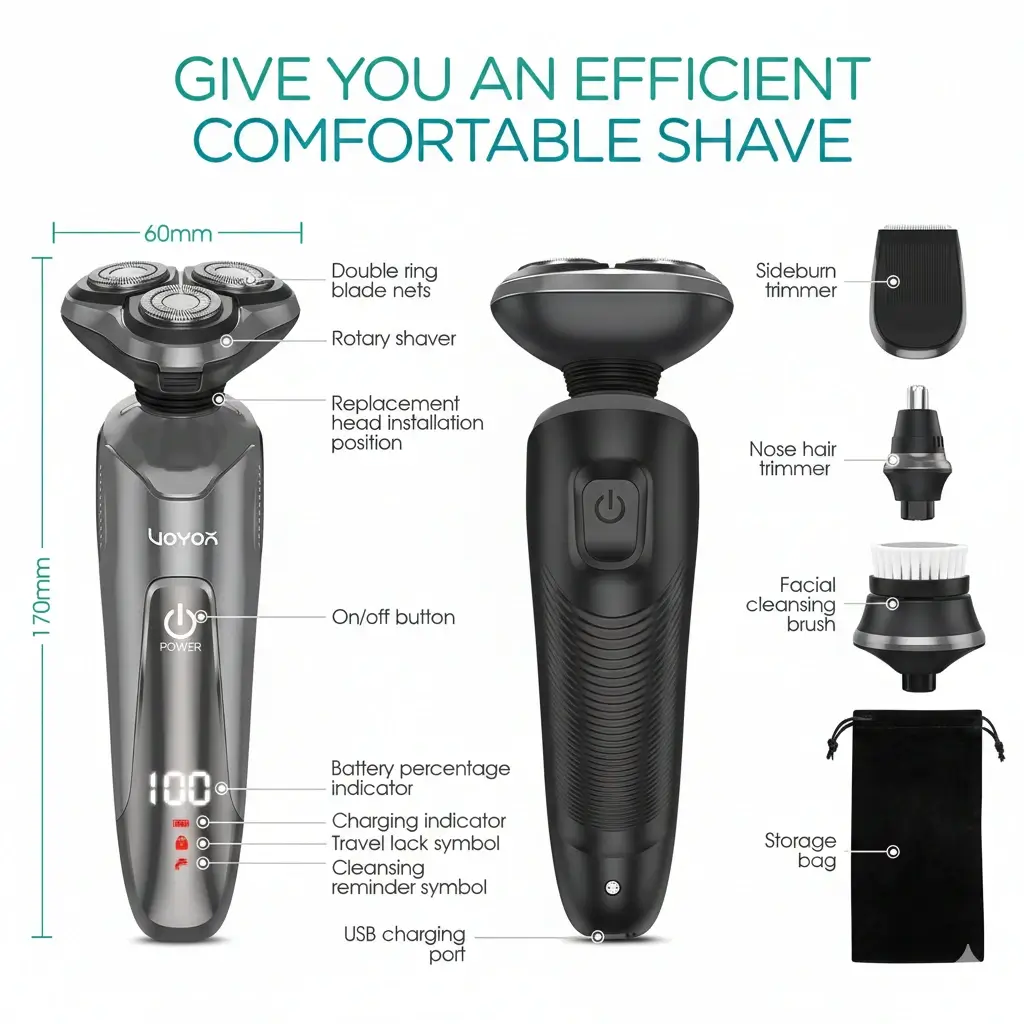 VOYOR TX410 Review The Best All-in-One Budget Shaver for Men