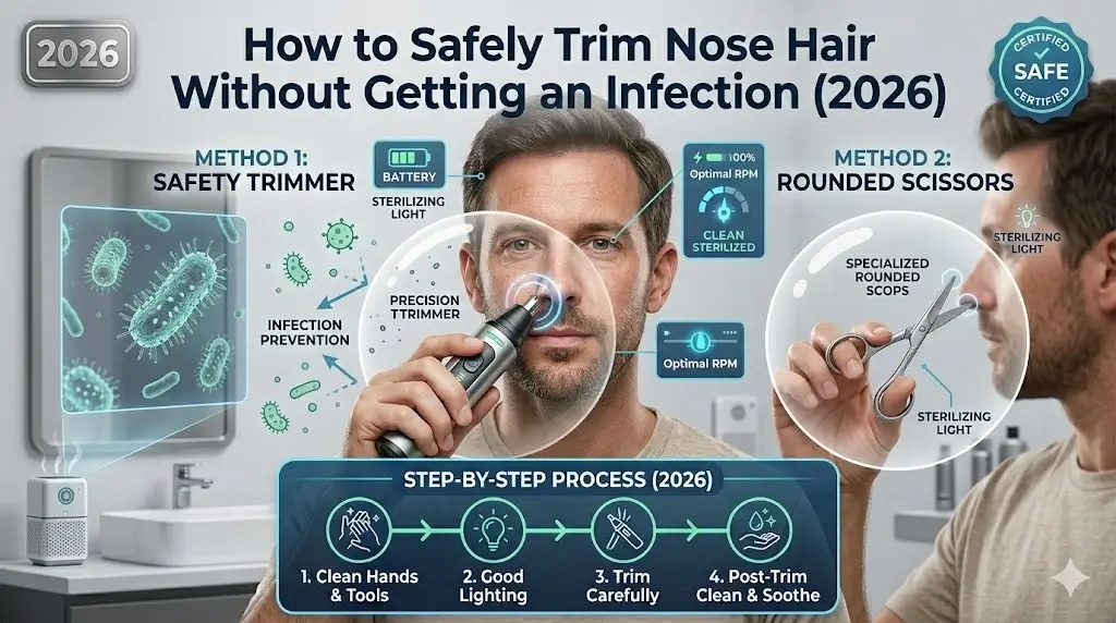 How to Safely Trim Nose Hair Without Getting an Infection (2026)