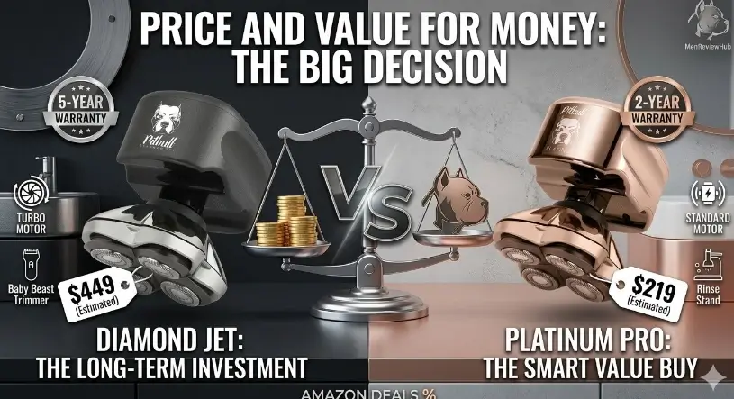 Price and Value for Money Pitbull Platinum PRO vs. Diamond Jet