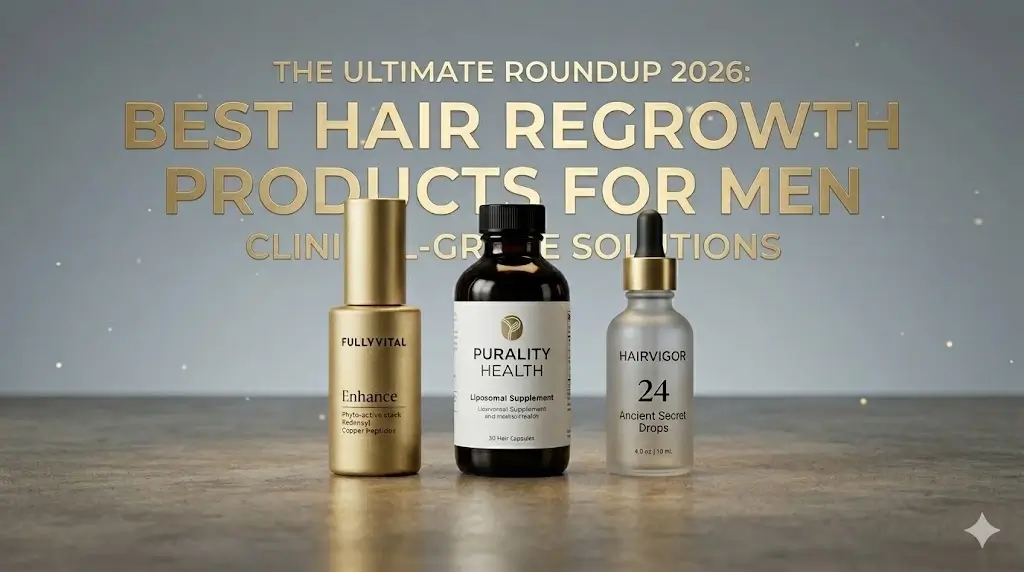 THE ULTIMATE ROUNDUP 2026 BEST HAIR REGROWTH PRODUCTS FOR MEN. CLINICAL-GRADE SOLUTIONS.