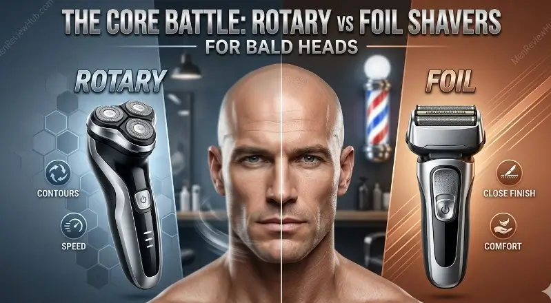 The Core Battle Rotary vs Foil Shavers for Bald Heads