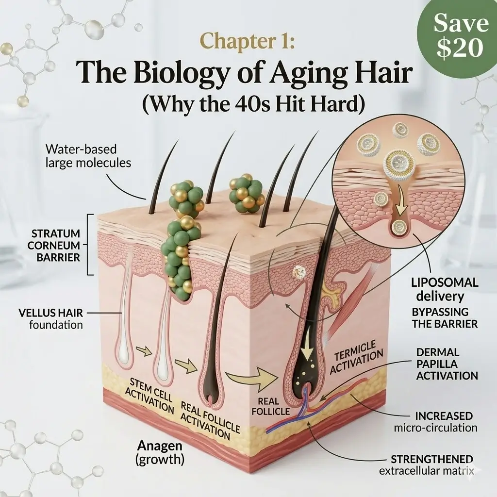 best hair loss serums for men over 40 science how it works liposomal delivery