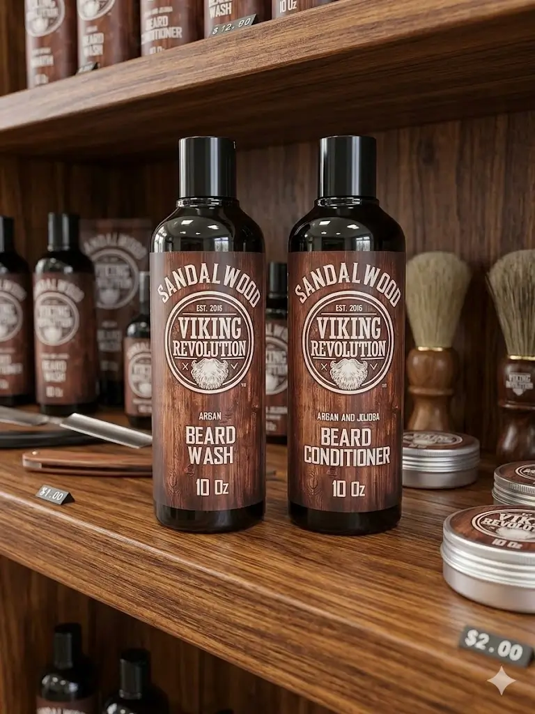 Viking Revolution Beard Wash & Conditioner Set
