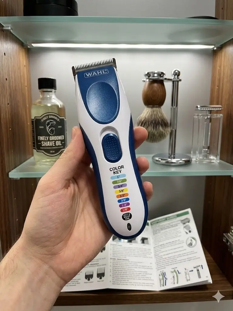 Wahl Color Pro Cordless Rechargeable Hair Clipper & Trimmer – Easy Color-Coded Guide Combs - for Men, Women, & Children – Model 9649P