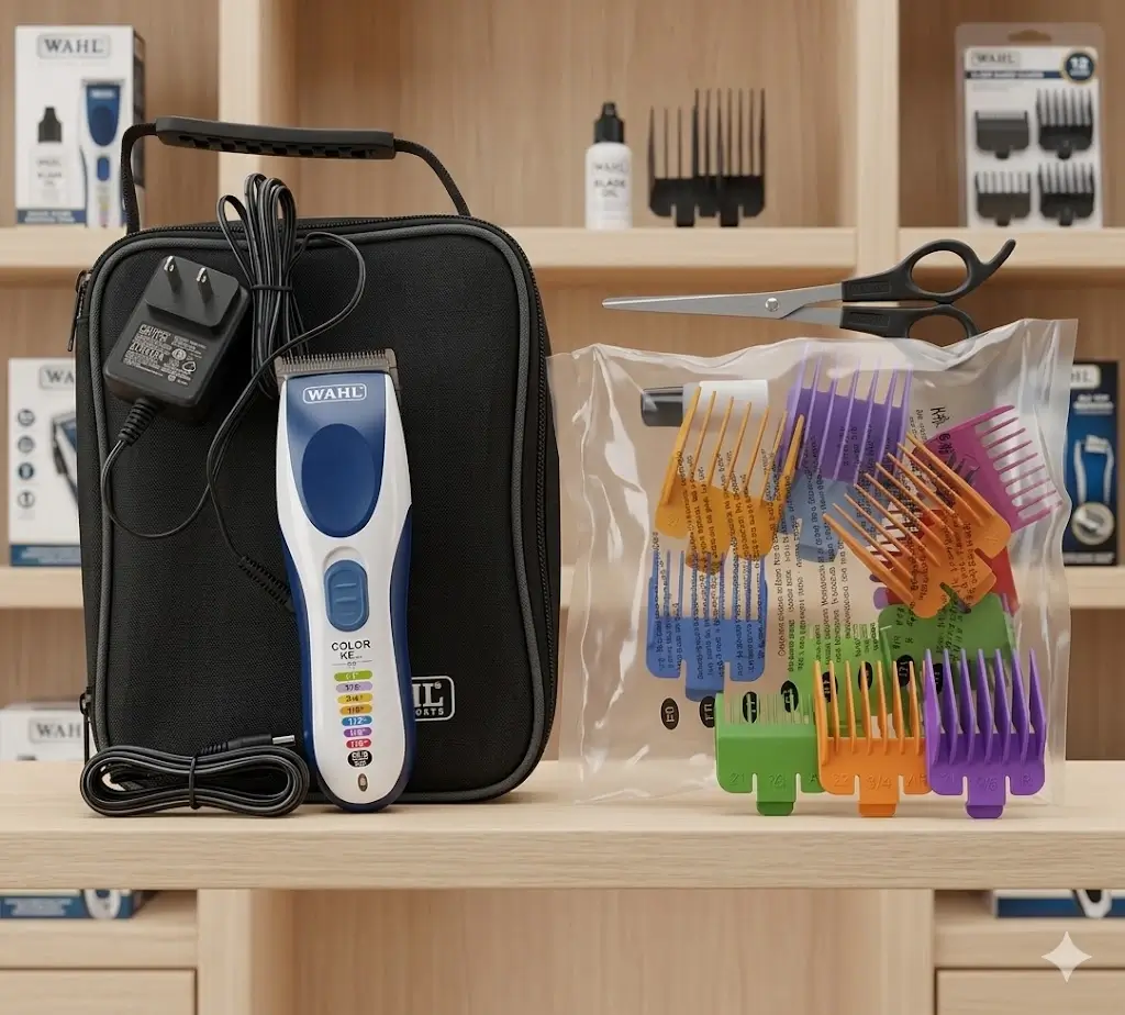 Wahl Color Pro Cordless 21 Piece Haircutting Kit Contents