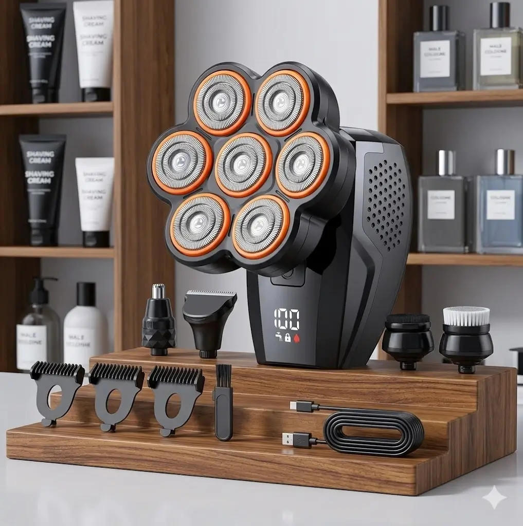 8D High-Speed Electric Head Shaver