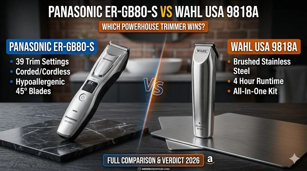 Panasonic ER-GB80-S vs Wahl 9818A Which Powerhouse Trimmer Wins