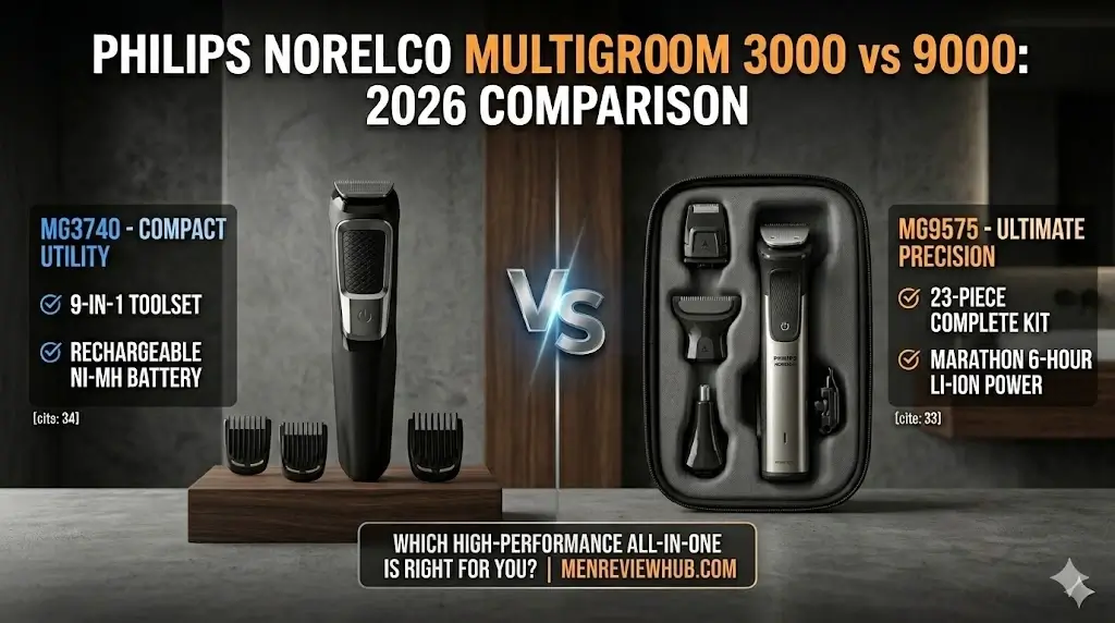 Philips Norelco Multigroom 3000 vs 9000 2026 Comparison