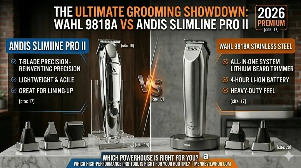 Wahl 9818A vs Andis Slimline Pro II 2026 Grooming Battle