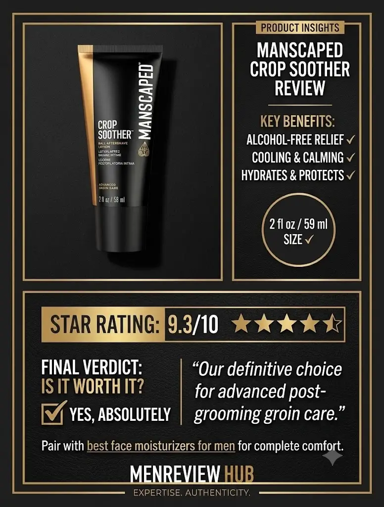 Manscaped Crop Soother Review Stop Post-Shave Groin Itch