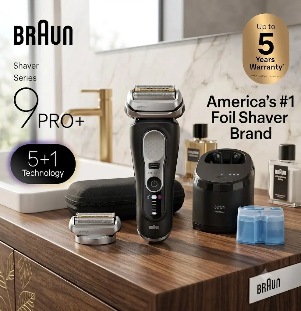 Braun Series 9 Pro+ — Best Electric Shaver for Daily Shaving