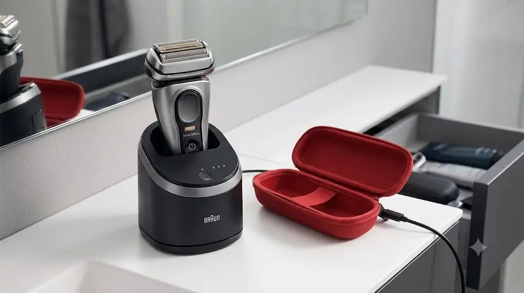 Braun Series 9 Pro+ with SmartCare Center cleaning station and PowerCase