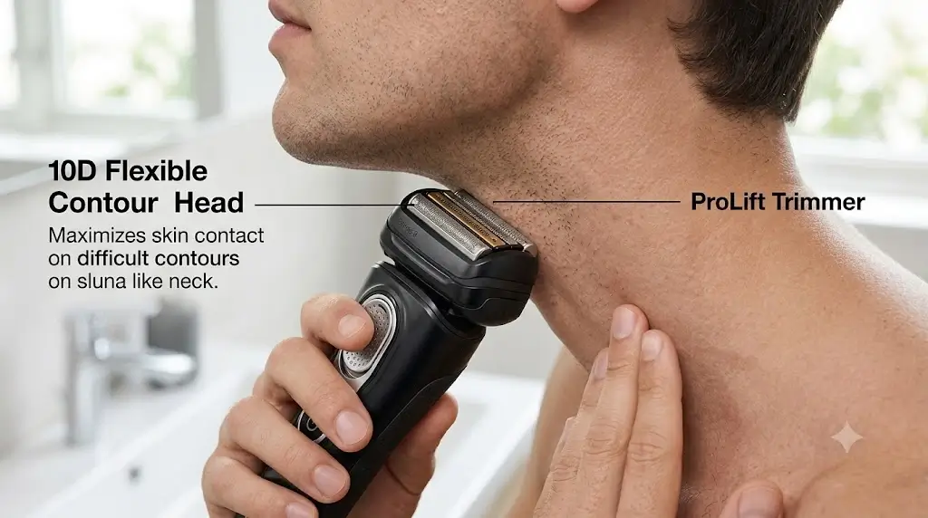 Braun Series 9 Pro+ Neck Shaving Contour Head