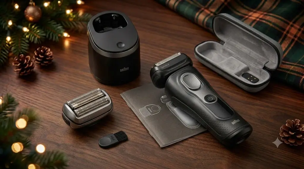 Braun Series 9 Pro+ bundle with SmartCare Center cleaning dock and PowerCase