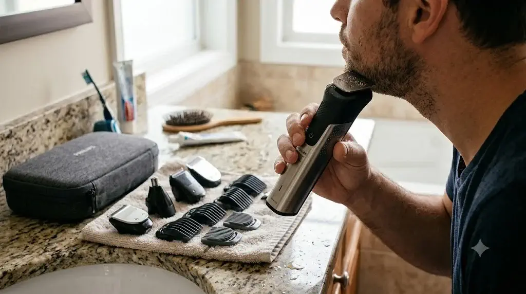 Philips Norelco Multigroom 9000 Prestige best electric shaver and trimmer for men